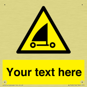 Custom Warning sand yachting